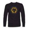Wolverhampton Wanderers 1863FC Color Badge Long Sleeve T-Shirt - Black - Side View