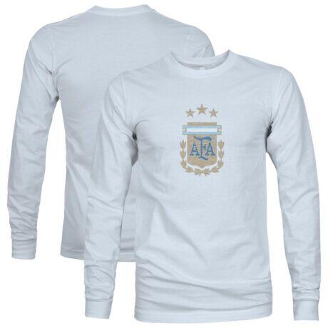 Argentina National Team 1863FC Color Badge Long Sleeve T-Shirt - - Front View