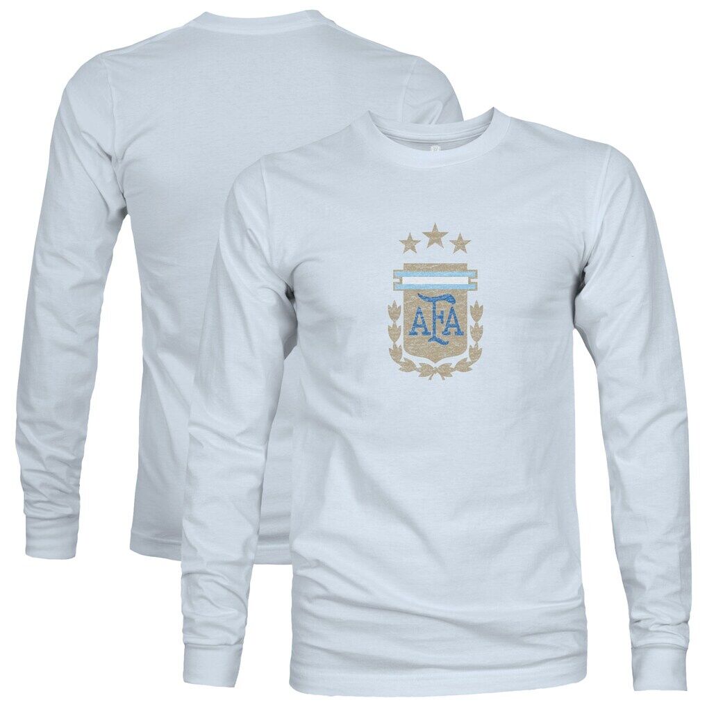 Argentina National Team 1863FC Color Badge Long Sleeve T-Shirt – Light Blue
