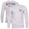 West Ham United 1863FC Back Team Arch Long Sleeve T-Shirt - Gray - Front View