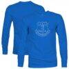 Everton 1863FC Mono Badge Long Sleeve T-Shirt - Blue - Front View