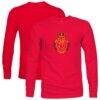 RCD Mallorca 1863FC Color Badge Long Sleeve T-Shirt - Red - Front View