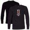 Fulham 1863FC Color Badge Long Sleeve T-Shirt - Black - Front View