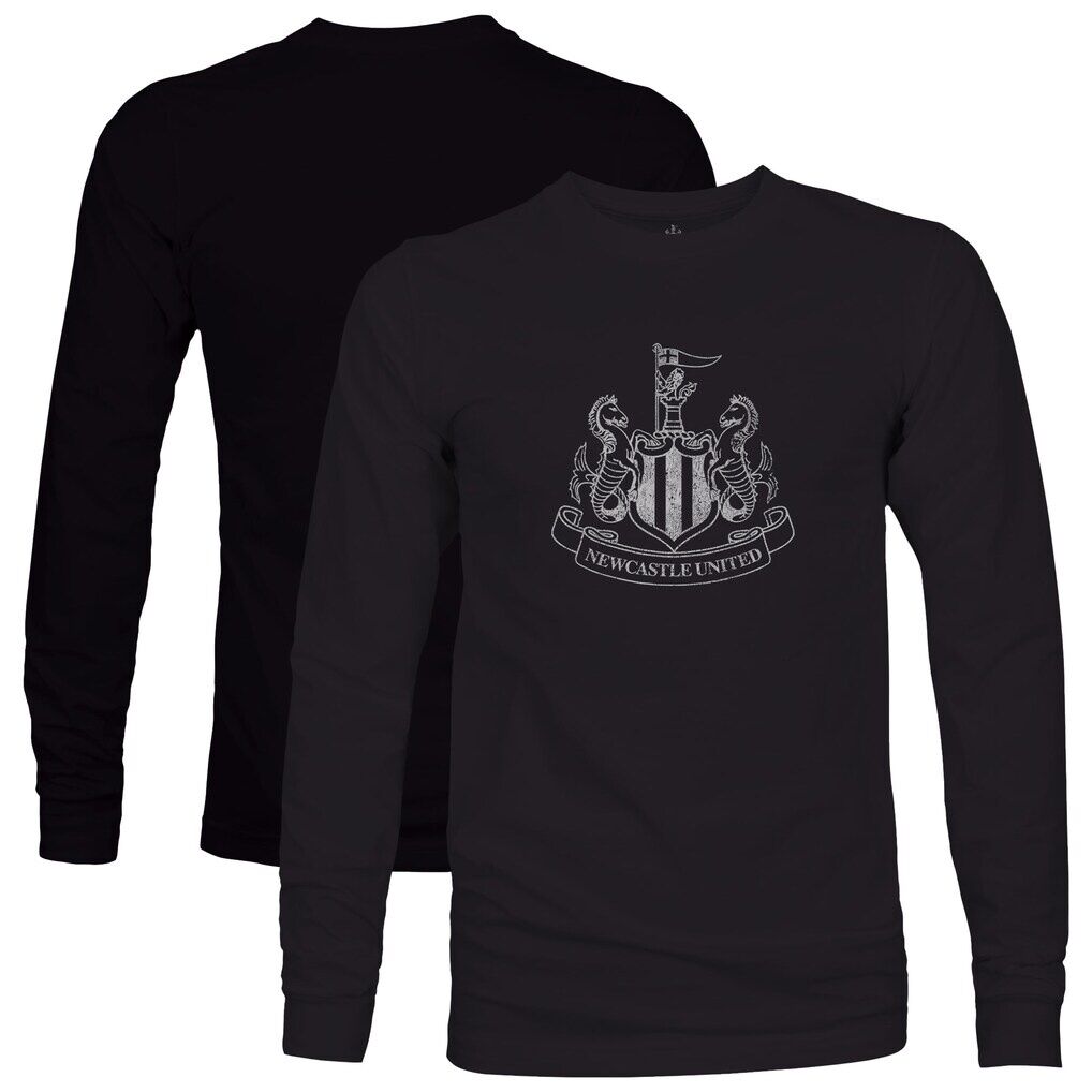 Newcastle United 1863FC Mono Badge Long Sleeve T-Shirt