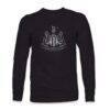 Newcastle United 1863FC Mono Badge Long Sleeve T-Shirt - Black - Side View