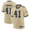 Alvin Kamara New Orleans Saints Nike Youth Gameday Golds Alternate Game Player Jersey - Gold - Front View
