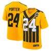Joey Porter Jr. Pittsburgh Steelers Nike Youth Alternate 1933 Throwback Game Jersey - Gold - Front View