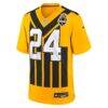 Joey Porter Jr. Pittsburgh Steelers Nike Youth Alternate 1933 Throwback Game Jersey - Gold - Side View