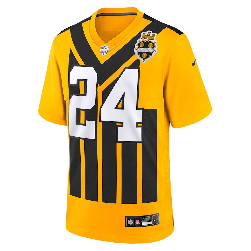 Joey Porter Jr. Pittsburgh Steelers Nike Youth Alternate 1933 Throwback Game Jersey