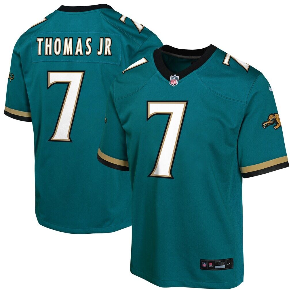 Brian Thomas Jr. Jacksonville Jaguars Nike Youth Alternate 2 Prowler Throwback Game Jersey