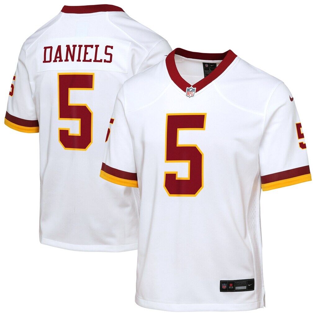 Jayden Daniels Washington Commanders Nike Youth Game Super Bowl Era Jersey