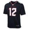 Nico Collins Houston Texans Nike Youth Team Game Jersey - Navy - Side View