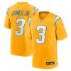 Derwin James Jr. Los Angeles Chargers Nike Youth Alternate Charger Power Game Player Jersey - Gold - Front View