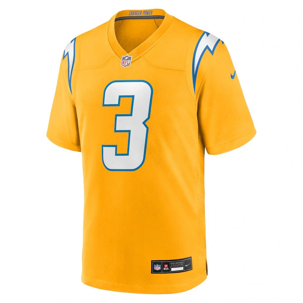 Derwin James Jr. Los Angeles Chargers Nike Youth Alternate Charger Power Game Player Jersey