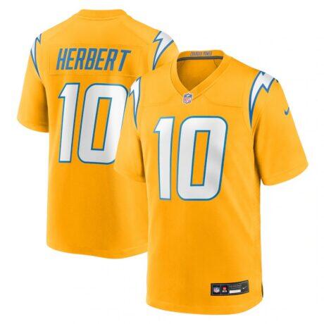 Justin Herbert Los Angeles Chargers Nike Youth Alternate Charger Power Game Player Jersey