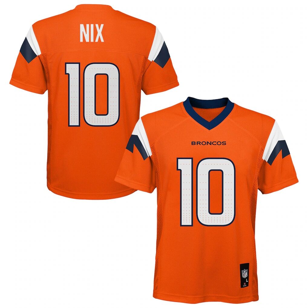 Bo Nix Denver Broncos Youth Replica Jersey