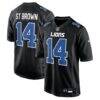 Amon-Ra St. Brown Detroit Lions Nike Carbon Fashion Jersey - - Front View