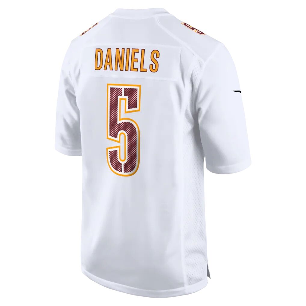 Jayden Daniels Washington Commanders Nike Fashion Jersey - Tundra White
