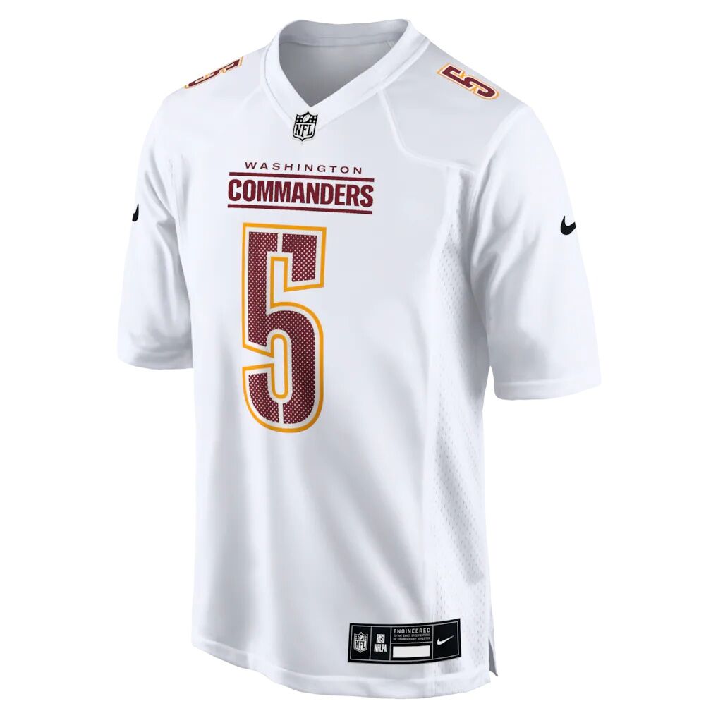 Jayden Daniels Washington Commanders Nike Fashion Jersey - Tundra White