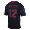 Nico Collins Houston Texans Nike Youth Alternate Game Jersey - Navy - Detail View