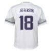 Justin Jefferson Minnesota Vikings Nike Preschool Alternate Player Game Jersey - White - Detail View