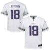 Justin Jefferson Minnesota Vikings Nike Preschool Alternate Player Game Jersey - White - Front View