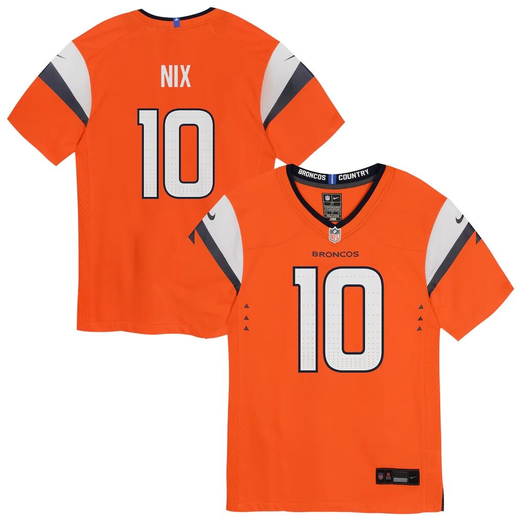 Bo Nix Denver Broncos Nike Preschool Team Player Game Jersey