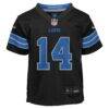 Amon-Ra St. Brown Detroit Lions Nike Preschool Alternate Player Game Jersey - Black - Side View