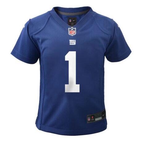 Malik Nabers New York Giants Nike Infant Team Player Game Jersey - - Side View