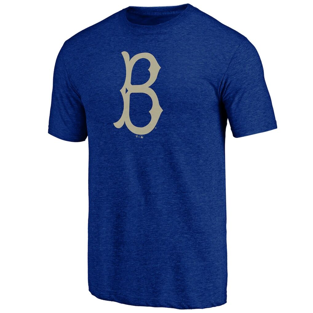 Los Angeles Dodgers Cooperstown Official Logo Tri-Blend T-Shirt – Royal