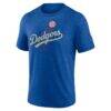 Los Angeles Dodgers Cooperstown Series Sweep Tri-Blend T-Shirt - - Side View
