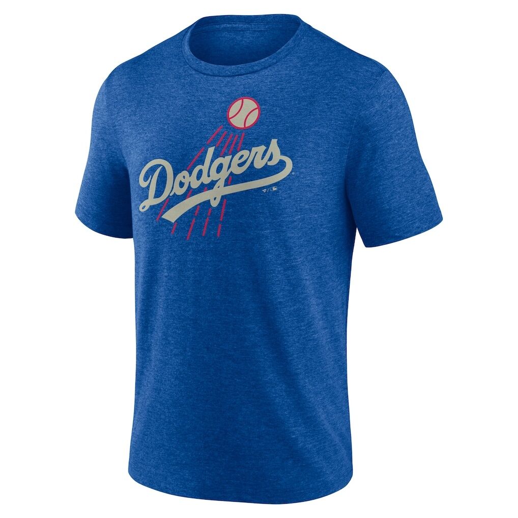 Los Angeles Dodgers Cooperstown Series Sweep Tri-Blend T-Shirt – Royal