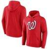 Washington Nationals Official Logo Pullover Hoodie - Red - Front View