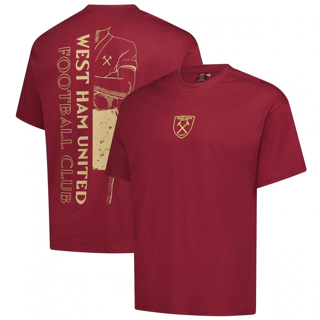 West Ham United Sport Design Sweden Game Day Graphic T-Shirt - Burgundy