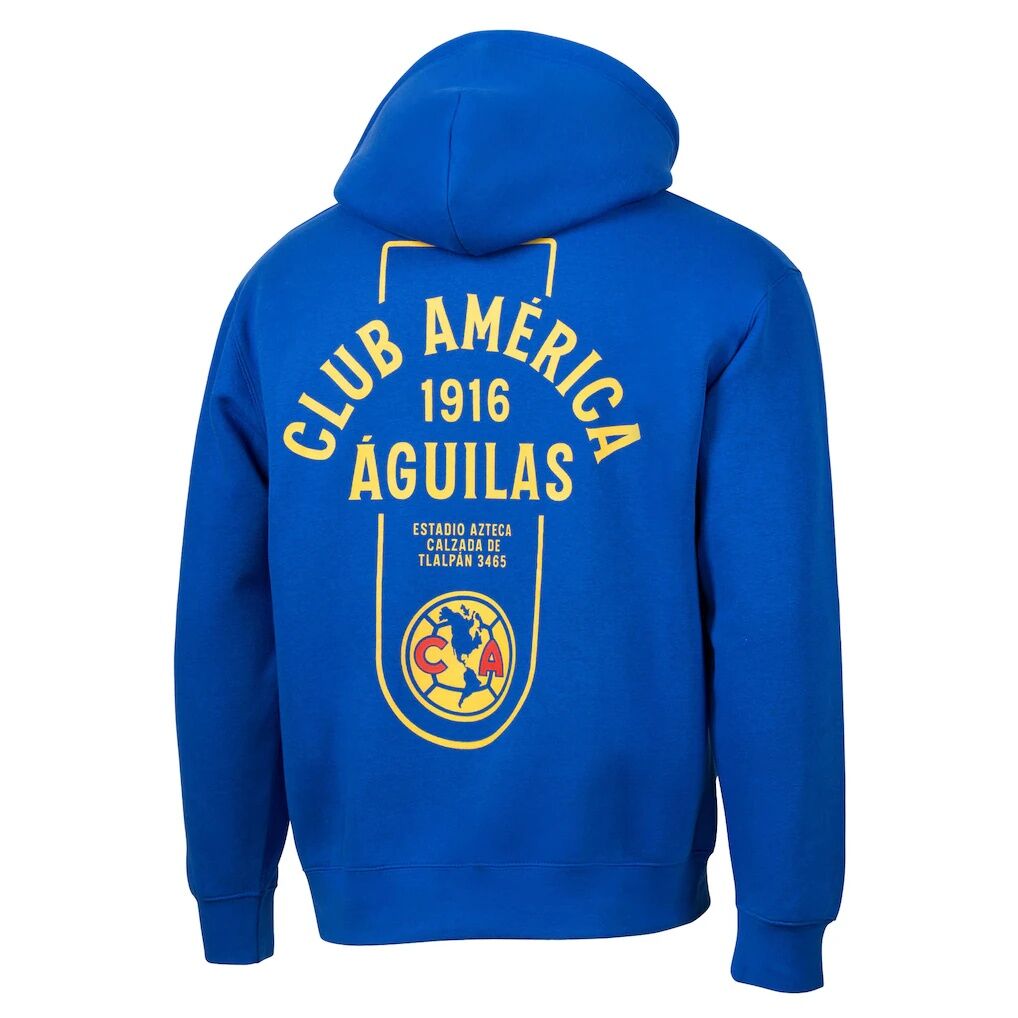 Club America Sport Design Sweden Youth Streetwear Relaxed Hoodie - Royal