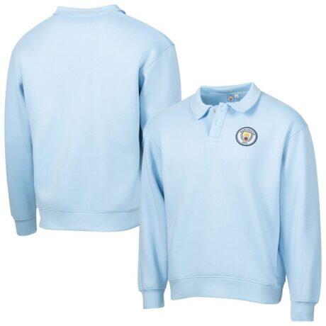 Manchester City Sport Design Sweden Retro Relaxed Fleece Sweatshirt - - Front View