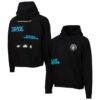 Manchester City Sport Design Sweden Overtime Oversized Raglan Hoodie - Black - Front View