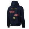 Club America Sport Design Sweden Overtime Oversized Raglan Hoodie - Navy - Detail View