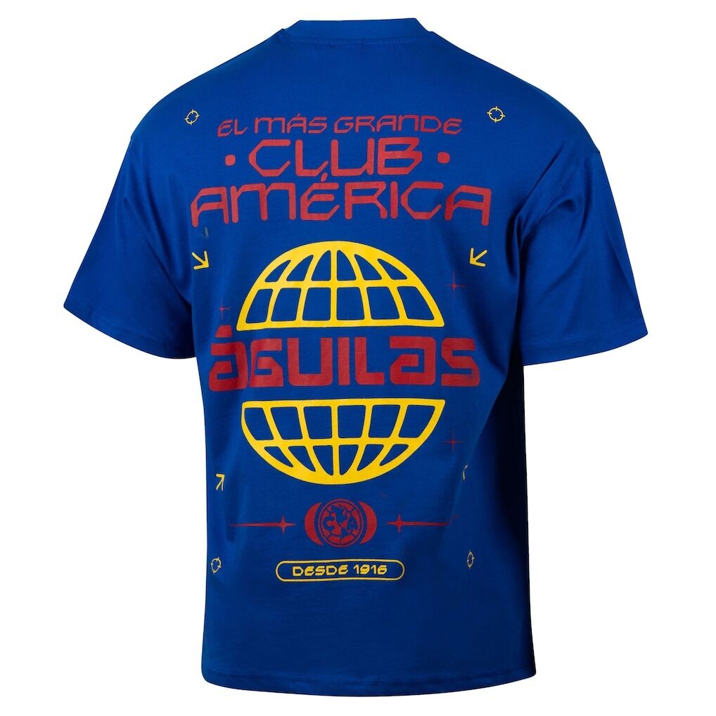 Club America Sport Design Sweden Worldwide Oversized T-Shirt - Royal