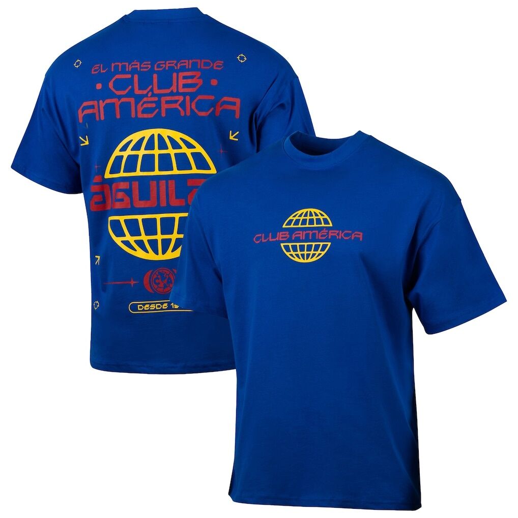 Club America Sport Design Sweden Worldwide Oversized T-Shirt - Royal