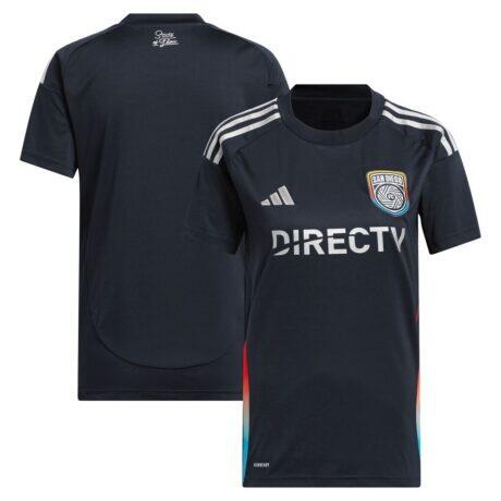 San Diego FC adidas Women's 2025 State of Flow Replica Jersey - Navy - Front View
