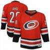 Sebastian Aho Carolina Hurricanes Outerstuff Youth Alternate Replica Jersey - Red - Front View