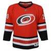 Sebastian Aho Carolina Hurricanes Outerstuff Youth Alternate Replica Jersey - Red - Side View