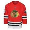 Connor Bedard Chicago Blackhawks Anniversary Centennial Replica Player Jersey Youth Anniversary Centennial Replica Player Jersey - Red - Side View