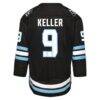 Clayton Keller Utah Mammoth Youth Home Replica Player Jersey - Black - Detail View