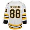 David Pastrnak Boston Bruins Youth Home Replica Player Jersey - White - Detail View