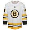 David Pastrnak Boston Bruins Youth Home Replica Player Jersey - White - Side View