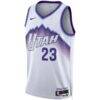 Lauri Markkanen Utah Jazz Nike Unisex Swingman Jersey - White - Side View