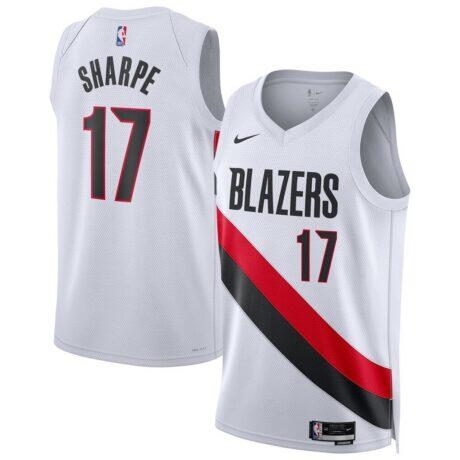 Shaedon Sharpe Portland Trail Blazers Nike Unisex Swingman Player Jersey - White - Front View