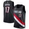 Shaedon Sharpe Portland Trail Blazers Nike Unisex Swingman Jersey - Black - Front View